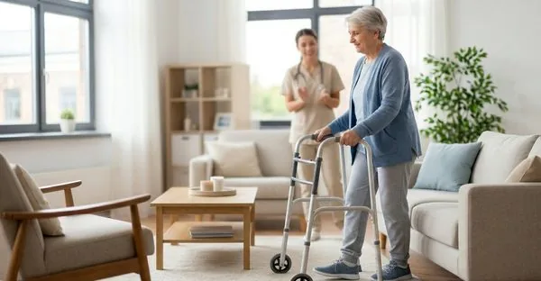 Recuperación luego de cirugía de cadera - rehabilitación en casa